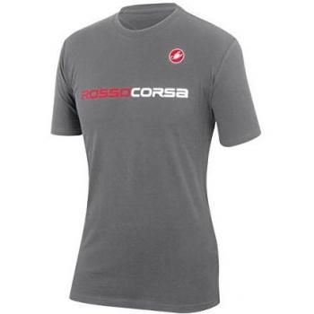 Castelli Rosso - Camiseta, color gris gris gris Talla:large