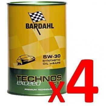 Aceite de Motor Bardahl Technos 5W30 Fullerene A3/B4 504.00 507.00 BMW LL04 - 1 Litro