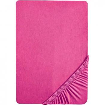 Biberna 77144/555/046, Sábana bajera ajustable elástica, Rosa, 60 x 120 cm - 70 x 140 cm