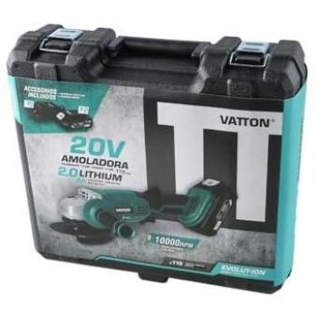Amoladora Angular 115mm Vatton 20V con 1 Batería de 2.0Ah
