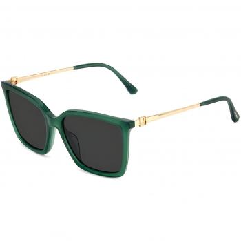 Jimmy Choo Women's Green TOTTA 56mm Square Sunglasses