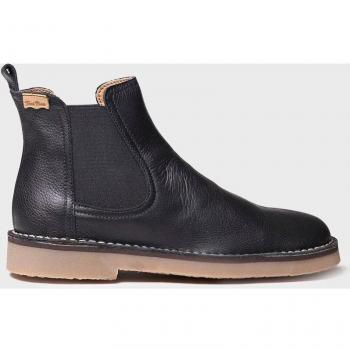 Botines de mujer de piel con elásticos laterales