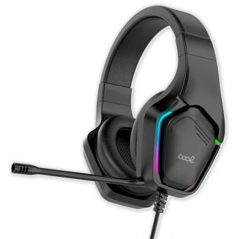 Auriculares Gaming Stereo COOL Exodus con LED RGB para PC, PS4, PS5 y Xbox + Adaptador de Audio