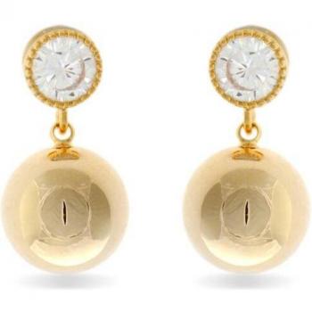 Pendientes de Aleación de Metal con Baño de Oro Amarillo Luxenter Dilza Essential