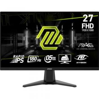 Monitor Gaming MSI MAG 275F de 27 Full HD (1920 x 1080), Panel IPS Rápido, 180 Hz, Tiempo de Respuesta de 0,5 ms, Negro