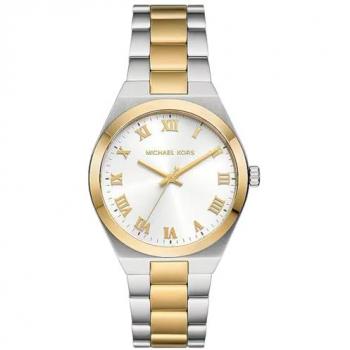 Reloj de Mujer Michael Kors MK7464 de acero inoxidable con esfera dorada y detalles en cristal