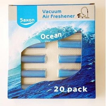 Saxon® - 20 BLUE OCEAN - Perfume Aroma fresco - aspirador de Hoover Bolsa de polvo Olor Ambientador palos, palos Scent Aspirador; Se adapta a todas las aspiradoras bolsas, puede ser utilizado en la papelera de cocina, ideal para hogares con mascotas