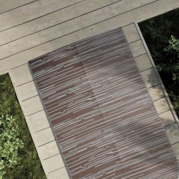 vidaXL Alfombra de exterior PP 80x250 cm - Color Azul, Diseño cuadrado