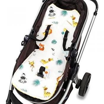 Colchoneta silla paseo universal 75 x 35 cm - Transpirable colchoneta carro bebe universal amarillo