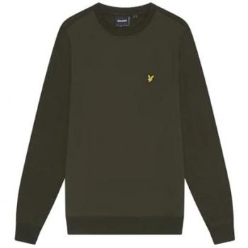 Lyle & Scott Men's Hybrid Cotton Sweatshirt - Green Olive - Size Large