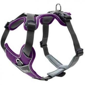 Arnés Acolchado para Perro Hunter Divo Morado Talla S 45-56 cm