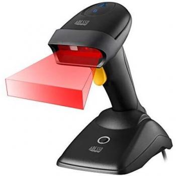 Adesso NuScan 2500TB Bluetooth Spill Resistant Antimicrobial 2D Barcode Scanner with Charging Cradle