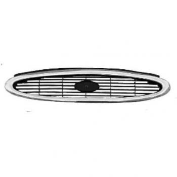 Rejilla delantera de radiador cromada/negra para FORD MONDEO 2 Kombi - VAN WEZEL 1826518