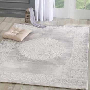 Alfombra oriental Balrod gris 300x400 cm - Polipropileno - Estilo étnico para interior