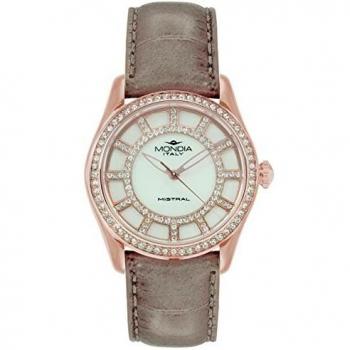 Mondia Mistral Lady Reloj para Mujer Analógico de Cuarzo japonés con Brazalete de Piel de Vaca MI738R-1CP