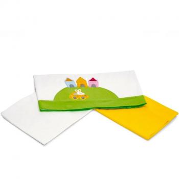 Pali Spa Trottolino - Set de sábana con 3 piezas, color blanco