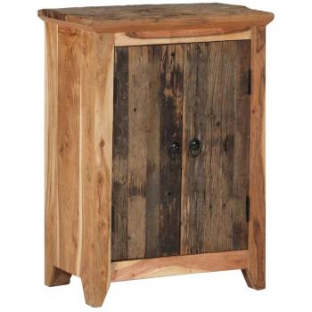 vidaXL Sideboard 55x33x75 cm Solid Wood Acacia and Reclaimed