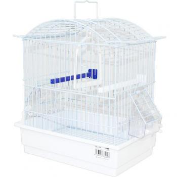 Jaula para pájaros con comederos, palos y columpios 27.5*19.5*31CM