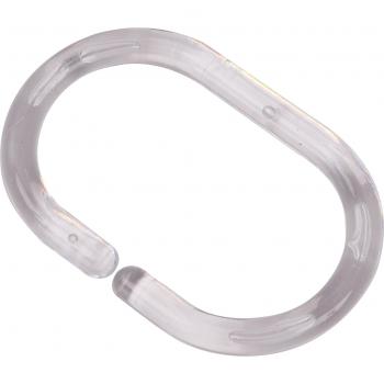 Set de 12 anillos de ducha PS - Transparente - Tendance