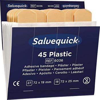 Salvequick Recarga de Tiras Plásticas Impermeables 6 x 45 Unidades