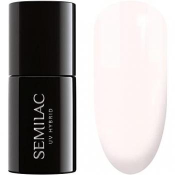 semilac UV híbrida de uñas, número 155, 7 ml, Beige y blanco marfil