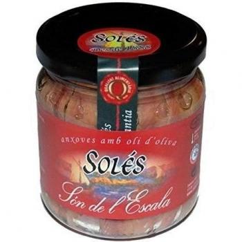 Anchoas en aceite de oliva 225gr. Salaons Solés. 9un.