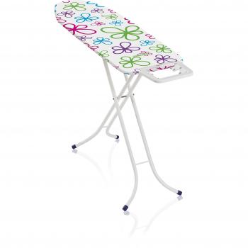 Leifheit 7299-Tabla de Planchar Fashion M, Compuesto, Multicolores, 53 x 48 x 142 cm