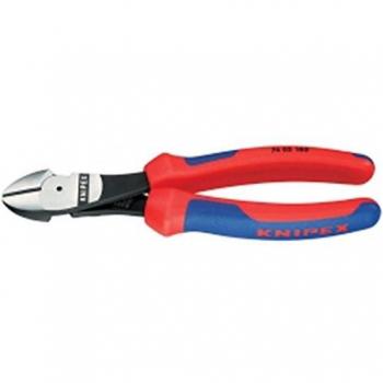 KNIPEX Alicates de Corte Lateral de 180 mm de Longitud. f.Pianodraht Funda con 2 Compartimentos