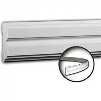 Moldura Decorativa Flexible de Estuco Neoclásico Blanca 2 m Profhome
