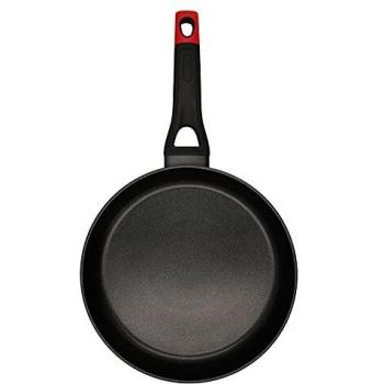 Sartén Honda Óptima + Pyrex Aluminio Forjado Antiadherente Negro 28 cm