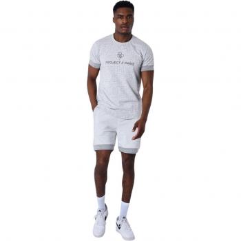 Labyrinth Print T-Shirt Project X Paris - Light Stone Grey M