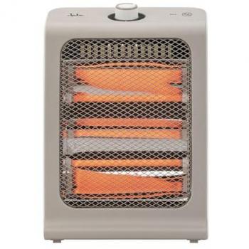 Calefactor Eléctrico Jata de Cerámica JCES2460 - Estufa Silenciosa 800W con 2 Barras de Cuarzo, Ahorro Energético, Antivuelco y Asa de Transporte