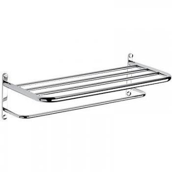 Roca A815282001 - Portatoallas Doble Cromado Complementos Del Baño - Accesorio De Baño - Accesorio Metal - Serie Hotel'S