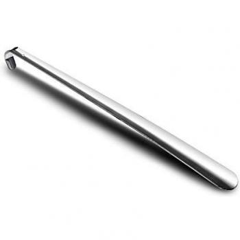 Calzador Metálico de 52 cm con Gancho en Color Plata