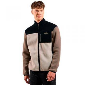 Sudadera de Forro Polar Odlo Essentials con Media Cremallera Alta, Color Negro/Cinder, Talla XL para Hombre