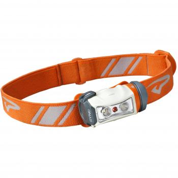 Princeton Tec Sync LED - Linterna Frontal con 90 Lumens, Naranja/Blanco