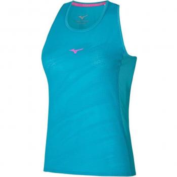 Mizuno Camiseta Premium Aero Tank Mujer Azul