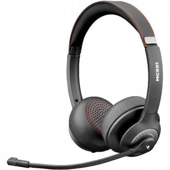 Auricular Bluetooth y Fijo BLUESTORK MC501 con Micrófono Flexible, Estéreo, Ultra Ligero y Confortable