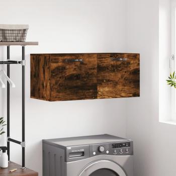 Mueble de pared Humo Roble 80x36,5x35 cm Madera multicapa