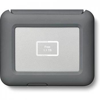 LaCie dji copiloto 2 TB Unidad portátil para grabaciones de Drone con Ranura para Tarjetas SD y Pantalla de Estado