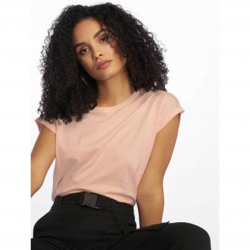 Urban Classics Women's Extended Shoulder Pink T-Shirt