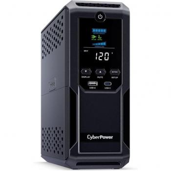 CyberPower CP1500AVRLCD3 1500VA/900W Intelligent LCD Mini-Tower UPS, NEMA 5-15P