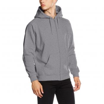 Urban Classics Zip Hoodie Relaxed Fit for Men in Gray