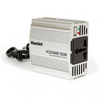 Inversor de Corriente Hamlet XPW150U 12/220V con USB y Fusible de Protección 150W