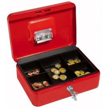 Caja Registradora Portátil WEDO 250 Roja con Clip, Tamaño 3 (25 x 18 x 9 cm)
