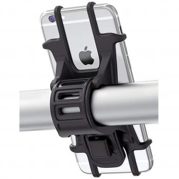 MATONE Soporte Movil Bicicleta, Soporte Universal Manillar de Silicona para Bicicleta de montaña y Motocicleta, Soporte para iPhone X 6 7 8 Plus, Samsung Galaxy S9 S8 Plus y 4.5-6.0 Smartphones