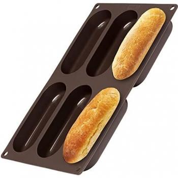 Lurch FlexiForm Perrito Caliente Bun, marrón, Juego de 6