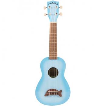 Kala Soprano Dolphin Ukulele Light Blue Burst