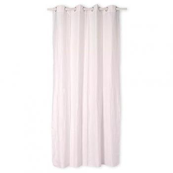 Cortina Lino 140x280 cm Blanco - Alta Definición, 70% Viscosa 30% Lino