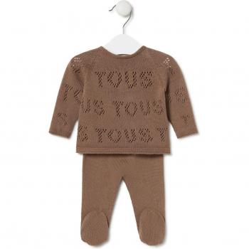 Tous - Conjunto de bebé con jersey calado y polaina